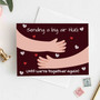 Pastele Sending a Big Air Hug Greeting Card Template High Resolution Images Editable Printable in Canva Digital Download File Self Editing Text Quotes Messages Personalized Greeting Card Birthday Emigrating Card Love Wedding Anniversary