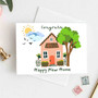 Pastele Congrats Happy New Home 4x6 Inch Greeting Card Template High Resolution Images Editable Printable in Canva Digital Download File Self Editing Text Quotes Messages Personalized Greeting Card Birthday Emigrating Card Love Wedding Anniversary
