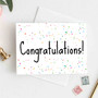 Pastele Congratulations Colorful 4x6 Inch Greeting Card Template High Resolution Images Editable Printable in Canva Digital Download File Self Editing Text Quotes Messages Personalized Greeting Card Birthday Emigrating Card Love Wedding Anniversary