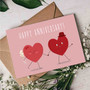 Pastele Heart Holding Hands Anniversary 4x6 Inch Greeting Card High Resolution Images Template Editable in Canva Instant Digital Download Easy Editing Custom Personalized Greeting Card Text Quotes Gift Parcel Happy Birthday Wedding Printable
