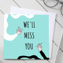 Pastele We'll Miss You Farewell 5x5 Inch Greeting Card High Resolution Images Template Editable in Canva Custom Text Greeting Card Name Card Birthday Wedding Bridesmaid Graduation New Born Parcel Gift Card Qoutes Card Printable File Digital Download