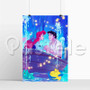 Disney Ariel and Eric The Little Mermaid Silk Poster Printed Wall Decor 20 x 13 Inch 24 x 36 Inch