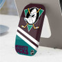 Pastele Best Mighty Ducks of Anaheim NHL Phone Click-On Grip Custom Pop Up Stand Holder Apple iPhone Samsung
