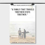 Pastele Best The Family That Travels Together Quotes Custom Personalized Silk Poster Print Wall Decor 20 x 13 Inch 24 x 36 Inch Wall Hanging Art Home Decoration