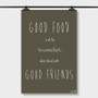 Pastele Best Best Friend And Food Quotes Custom Personalized Silk Poster Print Wall Decor 20 x 13 Inch 24 x 36 Inch Wall Hanging Art Home Decoration