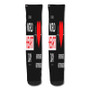 Pastele Healthy Heart Love Quotes Custom Personalized Sublimation Printed Socks Polyester Acrylic Nylon Spandex