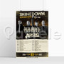 Shinedown Attention Attention World Tour Silk Poster Hanging Print Wall Decor 20 x 13 Inch 24 x 36 Inch