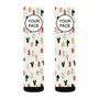 Pastele Mickey Mouse Minnie Mouse Custom Personalized Sublimation Printed Socks Polyester Acrylic Nylon Spandex