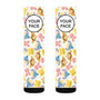 Pastele Winnie The Pooh Stained Glass Custom Personalized Sublimation Printed Socks Polyester Acrylic Nylon Spandex