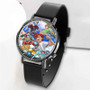 Pastele New Gundam Build Fighters Try Custom Unisex Black Quartz Watch Premium Gift Box Watches