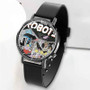 Pastele New Earth Gang Robots Custom Unisex Black Quartz Watch Premium Gift Box Watches