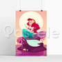 Ariel Mermaid After Eat New Custom Silk Poster Print Wall Decor 20 x 13 Inch 24 x 36 Inch