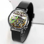 Pastele New World of Outlaws Sprint Cars Custom Unisex Black Quartz Watch Premium Gift Box Watches