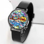 Pastele New Winnie The Pooh Custom Unisex Black Quartz Watch Premium Gift Box Watches