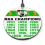 Pastele Champions Boston Celtics NBA Custom Personalized Gift Wireless Charger Custom Phone Charging Pad iPhone Samsung