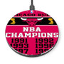 Pastele Champions Chicago Bulls NBA Custom Personalized Gift Wireless Charger Custom Phone Charging Pad iPhone Samsung