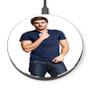 Pastele Zac Efron Custom Personalized Gift Wireless Charger Custom Phone Charging Pad iPhone Samsung