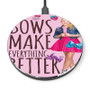 Pastele Jojo Siwa Bows Make Everything Better Custom Personalized Gift Wireless Charger Custom Phone Charging Pad iPhone Samsung