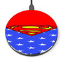 Pastele Superman Logo Pattern Custom Personalized Gift Wireless Charger Custom Phone Charging Pad iPhone Samsung