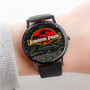 Pastele Jurassic Park Poster Signed By Cast jpeg Custom Watch Awesome Unisex Black Classic Plastic Quartz Watch for Men Women Premium Gift Box Watches