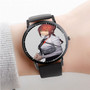 Pastele Makima Chainsaw Man Custom Watch Awesome Unisex Black Classic Plastic Quartz Watch for Men Women Premium Gift Box Watches