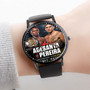 Pastele UFC 281 Adesanya vs Pereira 2 Custom Watch Awesome Unisex Black Classic Plastic Quartz Watch for Men Women Premium Gift Box Watches