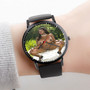 Pastele Vanessa Blue Custom Watch Awesome Unisex Black Classic Plastic Quartz Watch for Men Women Premium Gift Box Watches