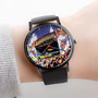 Pastele Woodstock 99 Custom Watch Awesome Unisex Black Classic Plastic Quartz Watch for Men Women Premium Gift Box Watches