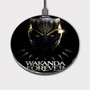 Pastele Black Panther Wakanda Forever 2 Custom Wireless Charger Awesome Gift Smartphone Android iOs Mobile Phone Charging Pad iPhone Samsung Asus Sony Nokia Google Magnetic Qi Fast Charger Wireless Phone Accessories