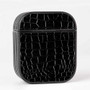 Pastele Black Alligator Skin Custom AirPods Case Cover Awesome Personalized Apple AirPods Gen 1 AirPods Gen 2 AirPods Pro Hard Skin Protective Cover Sublimation Cases