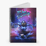 Pastele Blue Beetle Custom Spiral Notebook Ruled Line Front Cover Awesome Printed Book Notes School Notes Job Schedule Note 90gsm 118 Pages Metal Spiral Notebook
