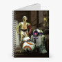 Pastele R2 D2 BB8 C3 PO Star Wars Custom Spiral Notebook Ruled Line Front Cover Awesome Printed Book Notes School Notes Job Schedule Note 90gsm 118 Pages Metal Spiral Notebook