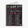 Pastele The Black Keys Dropout Boogie Tour Custom Spiral Notebook Ruled Line Front Cover Awesome Printed Book Notes School Notes Job Schedule Note 90gsm 118 Pages Metal Spiral Notebook