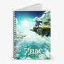 Pastele The Legend of Zelda Tears of the Kingdom Custom Spiral Notebook Ruled Line Front Cover Awesome Printed Book Notes School Notes Job Schedule Note 90gsm 118 Pages Metal Spiral Notebook