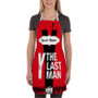 Pastele Y The Last Man Custom Personalized Name Kitchen Apron Awesome With Adjustable Strap and Big Pockets For Cooking Baking Cafe Coffee Barista Cheff Bartender