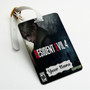 Pastele Resident Evil 4 Remake Custom Luggage Tags Personalized Name PU Leather Luggage Tag With Strap Awesome Baggage Hanging Suitcase Bag Tags Name ID Labels Travel Bag Accessories