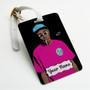 Pastele Tyler the Creator Art Custom Luggage Tags Personalized Name PU Leather Luggage Tag With Strap Awesome Baggage Hanging Suitcase Bag Tags Name ID Labels Travel Bag Accessories