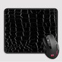 Pastele Black Alligator Skin Custom Mouse Pad Awesome Personalized Printed Computer Mouse Pad Desk Mat PC Computer Laptop Game keyboard Pad Premium Non Slip Rectangle Gaming Mouse Pad