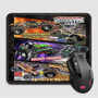Pastele Monster Jam Collage Custom Mouse Pad Awesome Personalized Printed Computer Mouse Pad Desk Mat PC Computer Laptop Game keyboard Pad Premium Non Slip Rectangle Gaming Mouse Pad