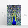 peacock New Silk Poster Custom Printed Wall Decor 20 x 13 Inch 24 x 36 Inch