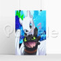 Toothless and Lightfury New Silk Poster Custom Printed Wall Decor 20 x 13 Inch 24 x 36 Inch