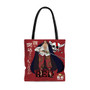 Pastele Shanks One Piece Red Custom Personalized Tote Bag Awesome Unisex Polyester Cotton Bags AOP All Over Print Tote Bag School Work Travel Bags Fashionable Totebag