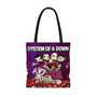 Pastele System of a Down Mushroom Custom Personalized Tote Bag Awesome Unisex Polyester Cotton Bags AOP All Over Print Tote Bag School Work Travel Bags Fashionable Totebag
