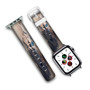 Pastele Spy Kyoushitsu Custom Apple Watch Band Awesome Personalized Genuine Leather Strap Wrist Watch Band Replacement with Adapter Metal Clasp 38mm 40mm 42mm 44mm Watch Band Accessories