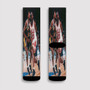 Pastele Kobe Bryant and Michael Jordan NBA Custom Socks Sublimation Awesome Printed Sports Elite Socks Polyester Cushioned Bottoms Gym Gymnastic Running Yoga School Skatebording Basketball Spandex