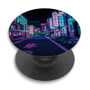 Pastele Tokyo A Neon Wonderland Custom PopSockets Awesome Personalized Phone Grip Holder Pop Up Stand Out Mount Grip Standing Pods Apple iPhone Samsung Google Asus Sony Phone Accessories