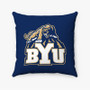 Pastele BYU Cougars Custom Pillow Case Personalized Spun Polyester Square Pillow Cover Decorative Cushion Bed Sofa Throw Pillow Home Decor