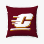 Pastele Central Michigan Chippewas Custom Pillow Case Personalized Spun Polyester Square Pillow Cover Decorative Cushion Bed Sofa Throw Pillow Home Decor