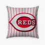 Pastele Cincinnati Reds MLB Custom Pillow Case Personalized Spun Polyester Square Pillow Cover Decorative Cushion Bed Sofa Throw Pillow Home Decor