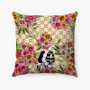 Pastele Gucci Floral Custom Pillow Case Personalized Spun Polyester Square Pillow Cover Decorative Cushion Bed Sofa Throw Pillow Home Decor